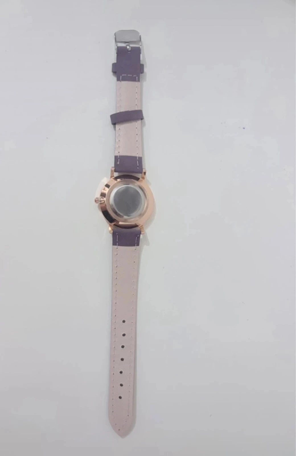 Minimalistische Quartz Horloge – Violette Band & Rosé Gouden Behuizing – photo 5